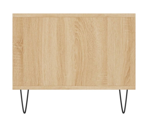 Mesa de centro madera contrachapada roble Sonoma 90x50x40 cm