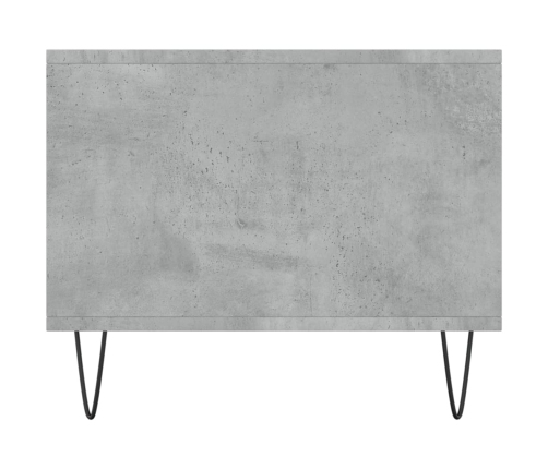 Mesa de centro madera contrachapada gris hormigón 90x50x40 cm