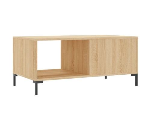 Mesa de centro madera contrachapada roble Sonoma 90x50x40 cm