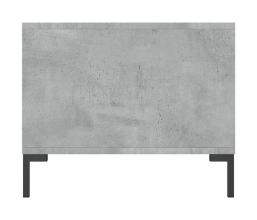 Mesa de centro madera contrachapada gris hormigón 90x50x40 cm