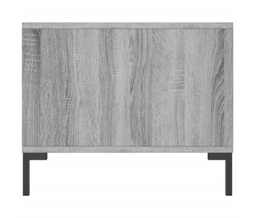 Mesa de centro madera contrachapada gris Sonoma 90x50x40 cm