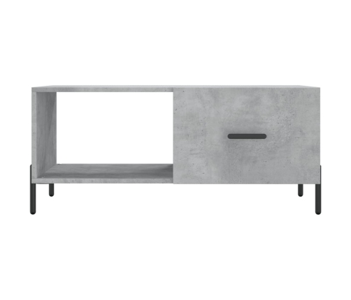 Mesa de centro madera contrachapada gris hormigón 90x50x40 cm