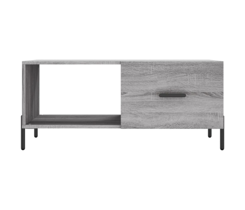 Mesa de centro madera contrachapada gris Sonoma 90x50x40 cm