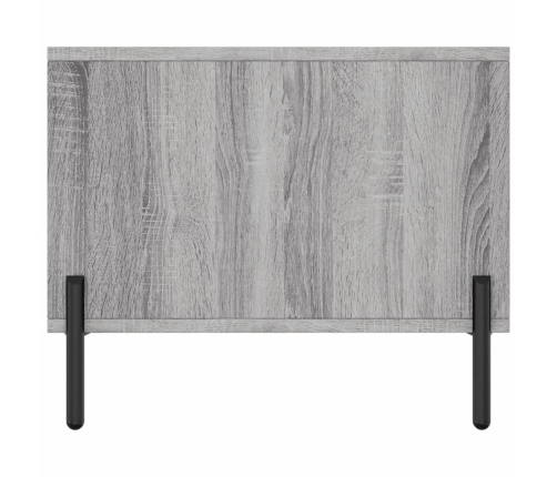 Mesa de centro madera contrachapada gris Sonoma 90x50x40 cm