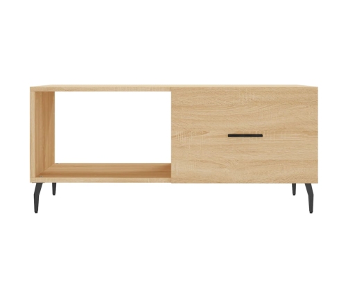 Mesa de centro madera contrachapada roble Sonoma 90x50x40 cm