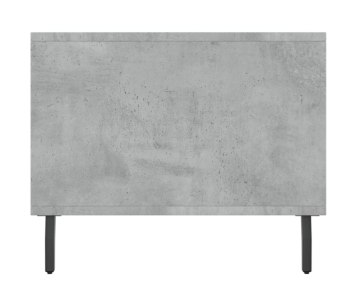 Mesa de centro madera contrachapada gris hormigón 90x50x40 cm