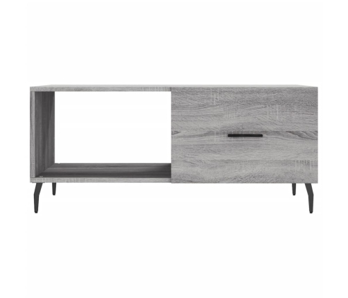 Mesa de centro madera contrachapada gris Sonoma 90x50x40 cm