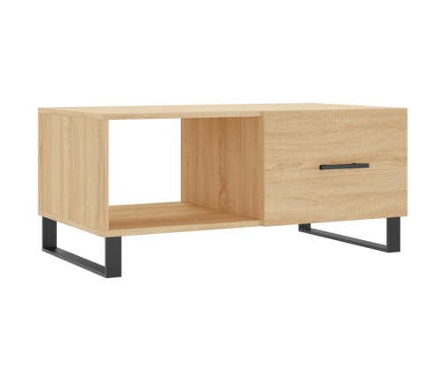 Mesa de centro madera contrachapada roble Sonoma 90x50x40 cm