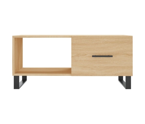 Mesa de centro madera contrachapada roble Sonoma 90x50x40 cm