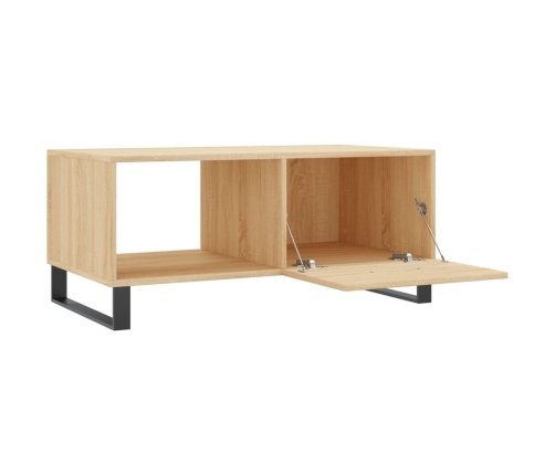 Mesa de centro madera contrachapada roble Sonoma 90x50x40 cm