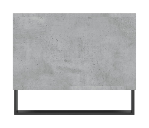 Mesa de centro madera contrachapada gris hormigón 90x50x40 cm