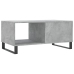 Mesa de centro madera contrachapada gris hormigón 90x50x40 cm