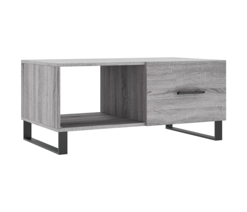 Mesa de centro madera contrachapada gris Sonoma 90x50x40 cm