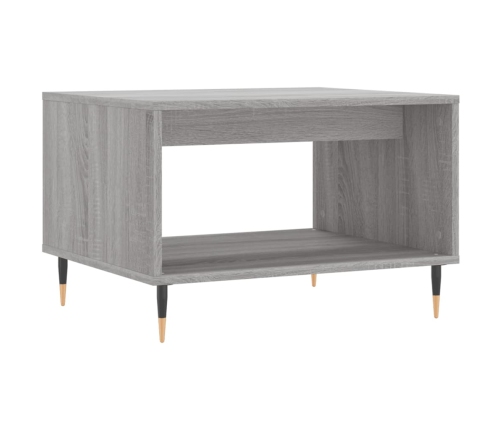 Mesa de centro madera de ingeniería gris Sonoma 60x50x40 cm