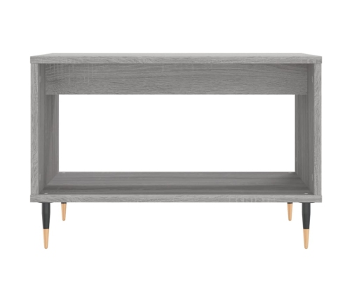 Mesa de centro madera de ingeniería gris Sonoma 60x50x40 cm