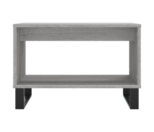 Mesa de centro madera de ingeniería gris Sonoma 60x50x40 cm