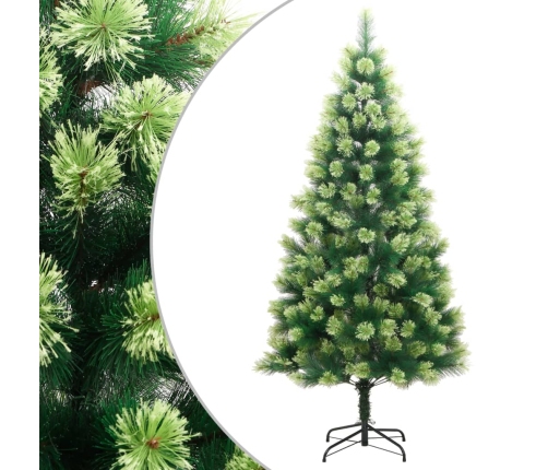 Árbol de Navidad artificial con bisagras y soporte 120 cm