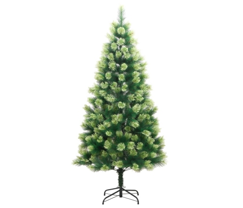 Árbol de Navidad artificial con bisagras y soporte 120 cm