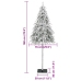 Árbol de Navidad artificial con nieve 180 cm