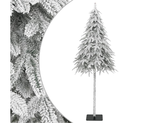 Árbol de Navidad artificial con nieve 210 cm