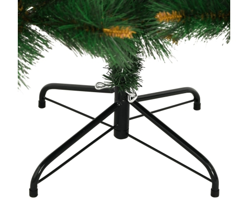 Árbol de Navidad artificial con bisagras y soporte 150 cm