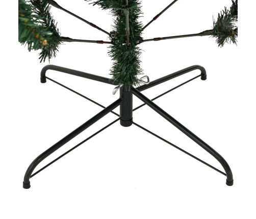 Árbol de Navidad artificial con bisagras y soporte 120 cm