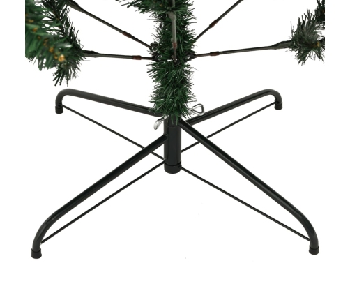 Árbol de Navidad artificial con bisagras y soporte 150 cm