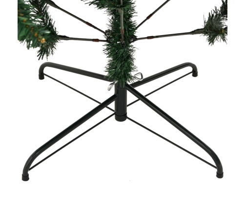 Árbol de Navidad artificial con bisagras y soporte 180 cm