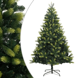 Árbol de Navidad artificial con bisagras y soporte 240 cm