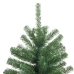 Árbol de Navidad artificial con bisagras y soporte verde 120 cm