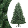 Árbol de Navidad artificial con bisagras y soporte verde 150 cm