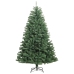 Árbol de Navidad artificial con bisagras y soporte verde 150 cm