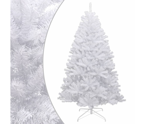 Árbol de Navidad artificial con bisagras y nieve flocada 120 cm