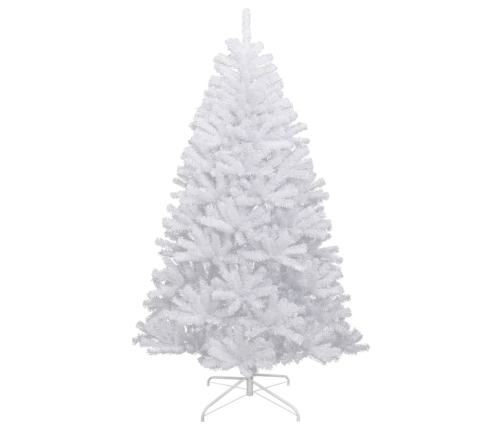 Árbol de Navidad artificial con bisagras y nieve flocada 120 cm