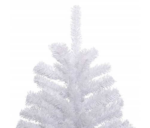 Árbol de Navidad artificial con bisagras y nieve flocada 120 cm