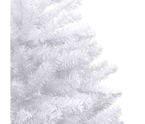 Árbol de Navidad artificial con bisagras y nieve flocada 120 cm