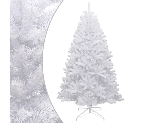 Árbol de Navidad artificial con bisagras y nieve flocada 210 cm