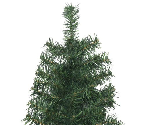 Árbol de Navidad estrecho con soporte PVC 270 cm