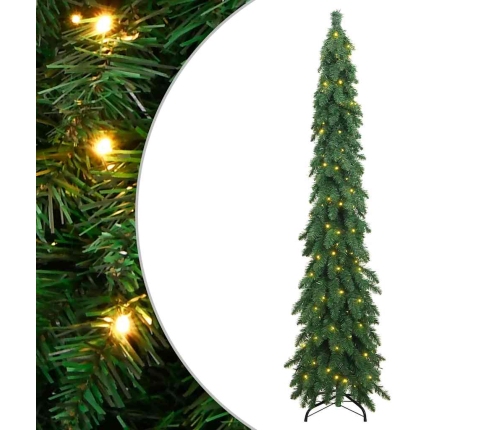 Árbol de Navidad artificial iluminado con 130 LEDs 210 cm