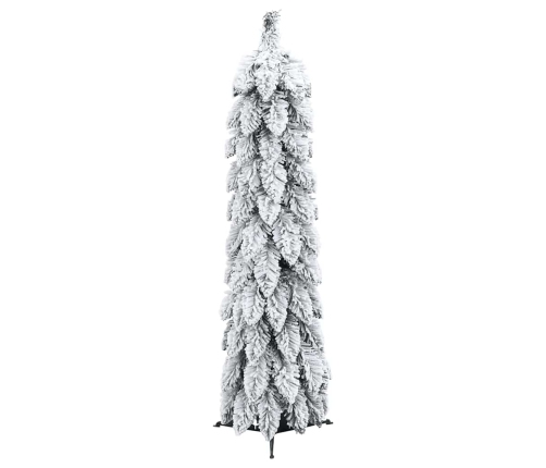 Árbol de Navidad artificial iluminado con 30 LED y nieve 60 cm