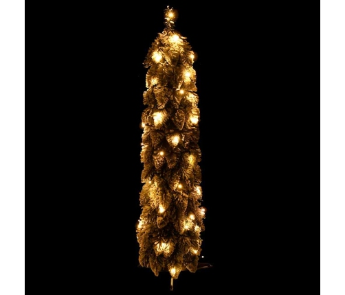 Árbol de Navidad artificial iluminado con 45 LED y nieve 90 cm