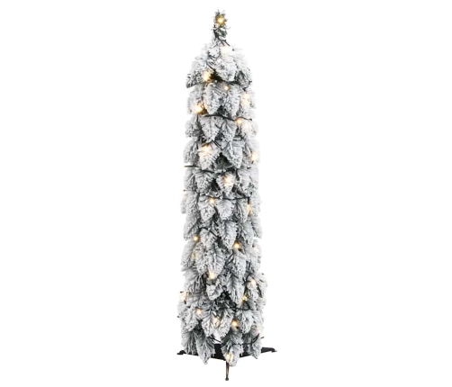 Árbol de Navidad artificial iluminado con 45 LED y nieve 90 cm