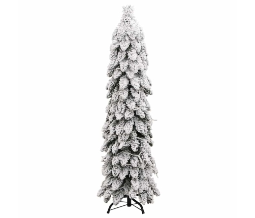 Árbol de Navidad artificial iluminado con 80 LED y nieve 150 cm