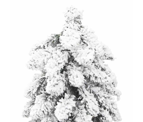 Árbol de Navidad artificial iluminado 100 LEDs y nieve 180 cm