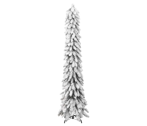 Árbol de Navidad artificial iluminado 130 LEDs y nieve 210 cm