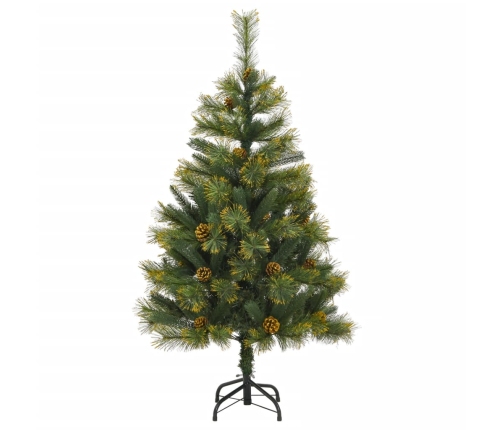 Árbol de Navidad artificial con piñas 120 cm