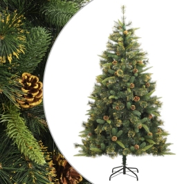 Árbol de Navidad artificial con piñas 240 cm