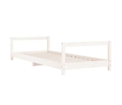 Estructura de cama para niños madera de pino blanco 80x200 cm