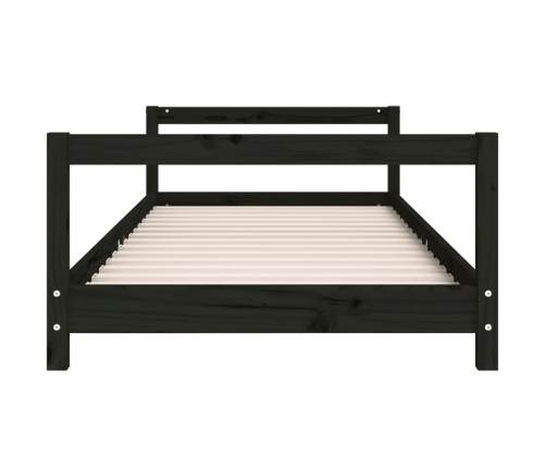 Estructura de cama para niños madera de pino negro 80x200 cm