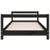 Estructura de cama para niños madera de pino negro 80x200 cm